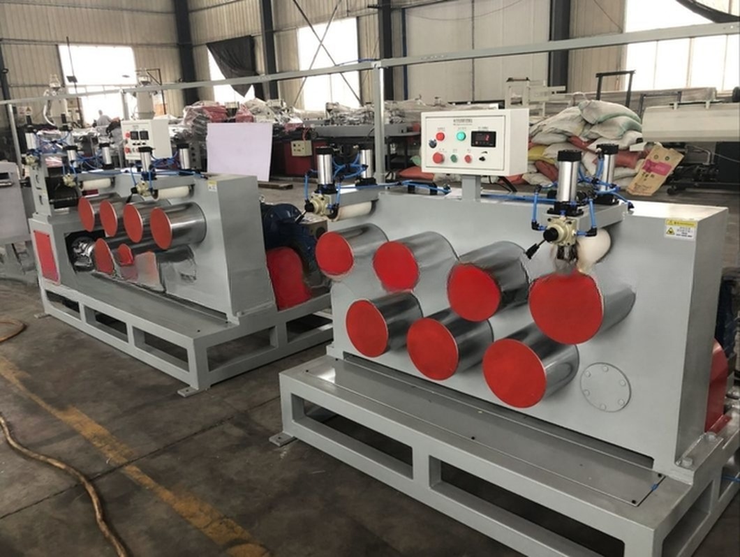 Pet Extruder Machine Plastic Coated Geo Strap Band Extrusion Production Line