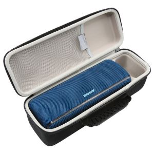 Shockproof Zipper Closure Black EVA Speaker Case