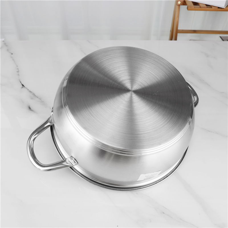 30cm Stainless Steel Double Bottom Cookware Steamer Pot Set