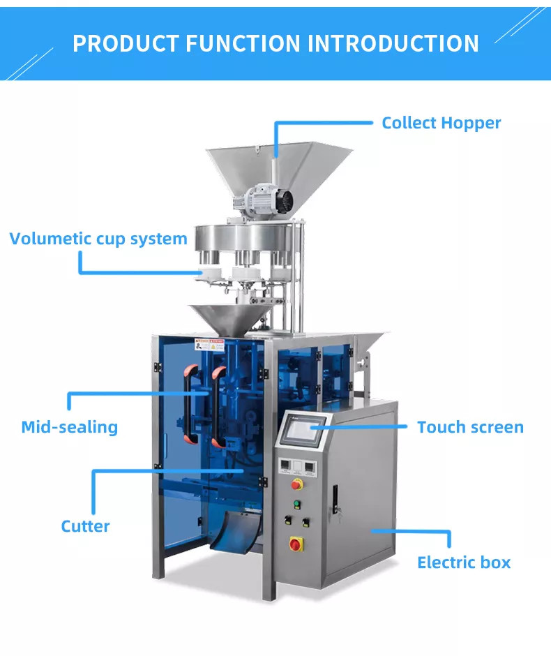 Automatic Solid Granule Packing Machine With PLC Control System