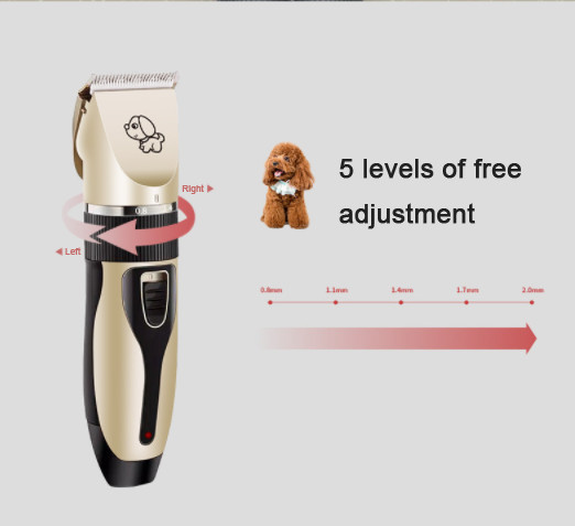 Household Rechargeable Dog Grooming Clippers 1200mAh Cat Hair Cutting Machine