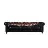 Buy cheap Europe Retro Black Three Seater Leather Chesterfield Couch With Union Jack from wholesalers