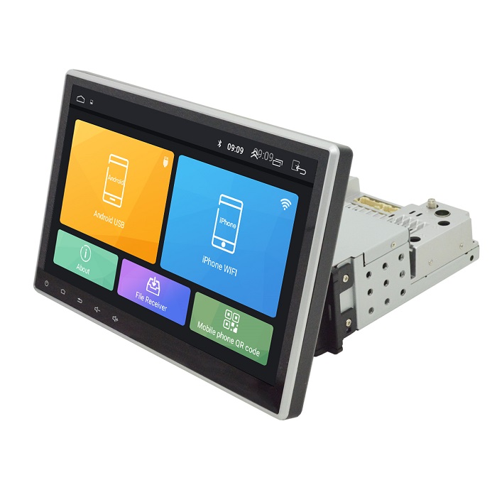 Rotatable Screen Single Din 10.1 inch GPS Navigation Android 8.1 Car DVD Player Auto Radio
