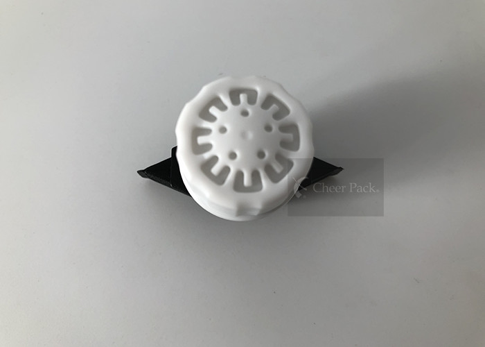Breathable 16mm Spout Cap PE Material White Black Color Injection Modeling