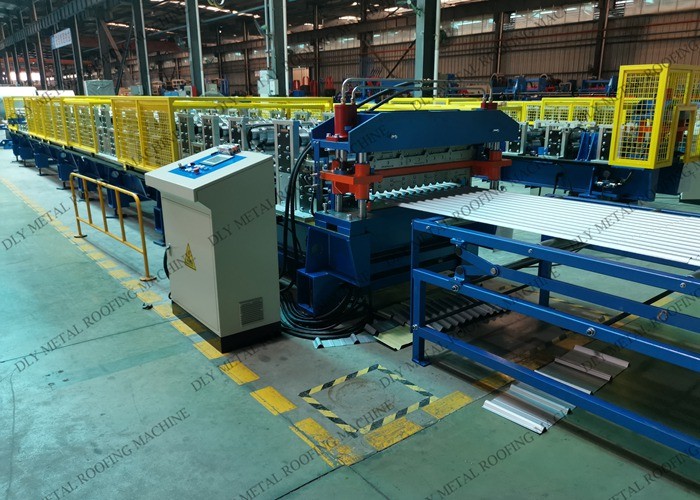 Double Layer 0.3mm Metal Roofing Machine Plc Automatic For Sheet