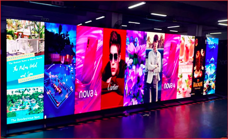 Ultra Thin Portable Smart Led Poster Display P1.75 P2 P2.5 Digital Mirror Screen