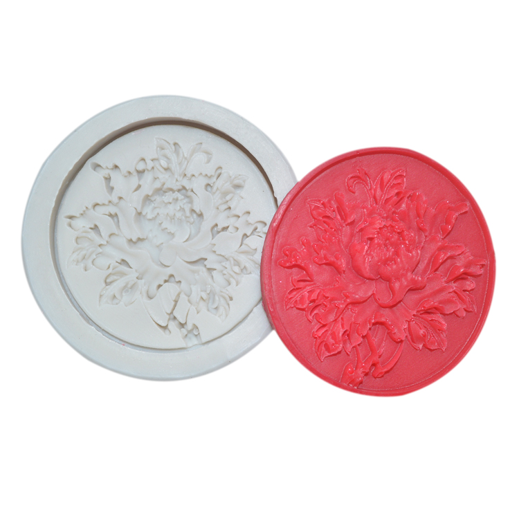 3D Silicone Flower Shaped Baking Mold Diy Handmade Round Fondant For Cakes