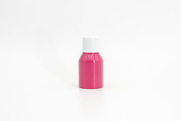 70ml 75ml PET Round Plastic Lotion Bottle Small Hot Pink Cosmetic Packaging