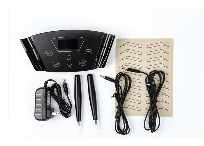 Stainless Steel / Plastic Permanent Makeup Machine Kit For Eyebrow Areola PMU MTS