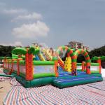 Outdoor Inflatable Playground Castle Bouncer Climb And Slide Combo