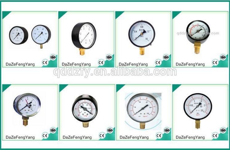 Dry Stainless Steel Pressure Meter 60mm Manometro Pressure Gauge
