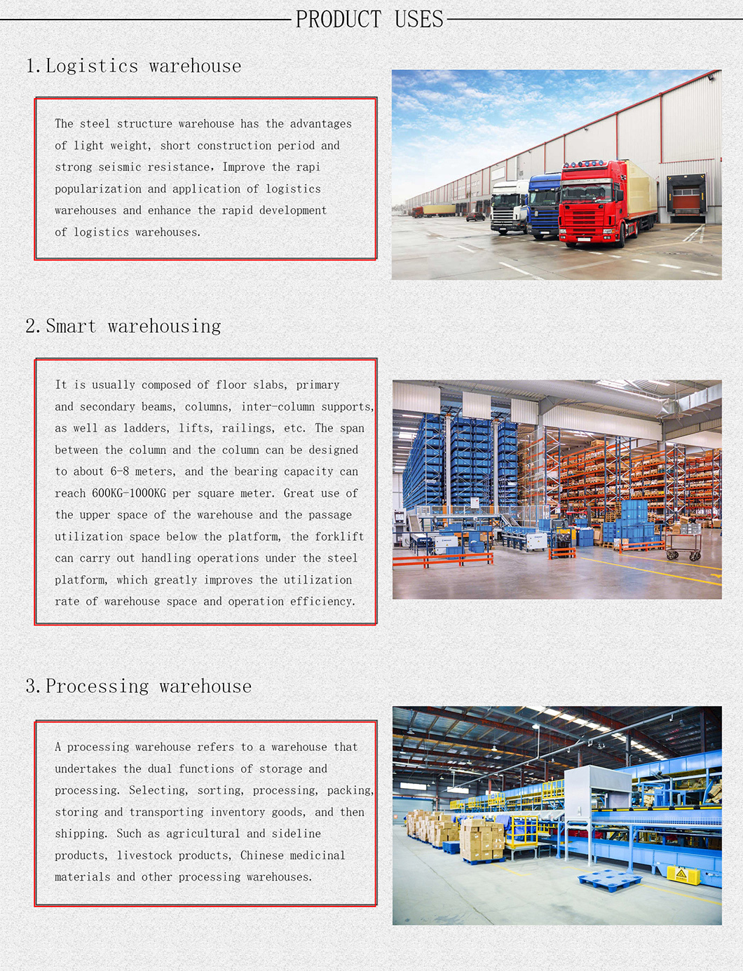 Prefab Steel Warehouse Building Steel Structure Workshop Factory