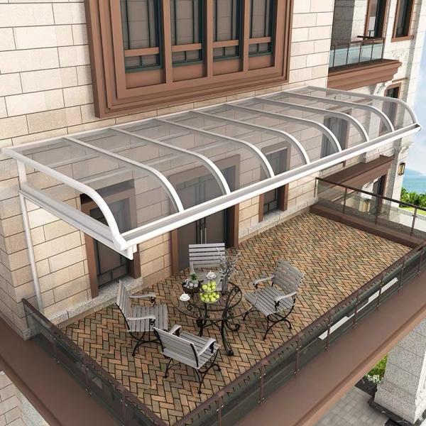 1.5mm Thickness Garden Outdoor Aluminium Window Awning Waterproof UV Protection