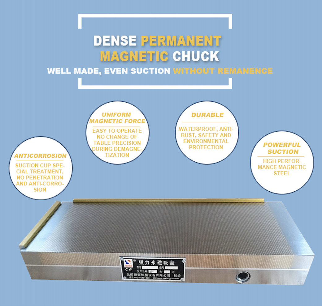 150*350mm Grinding Magnetic Chuck Fine Pole Magnetic Chuck