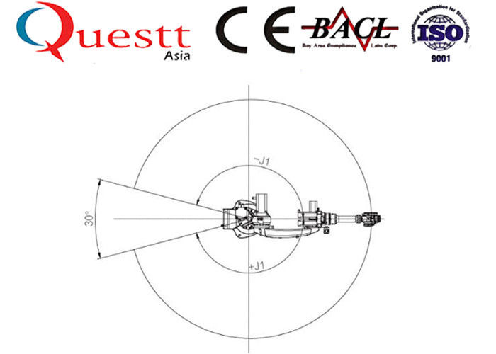 2591mm Arm Industrial Robot Automation 20kg Payload For Transporting Cutting