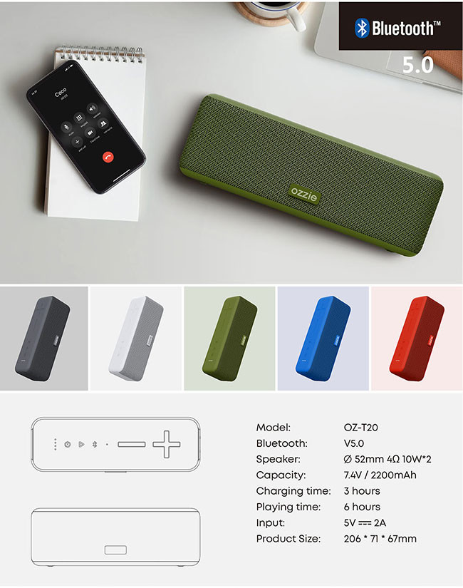 Red Type C Outdoor Bluetooth Speaker System Wireless 640g Mp3 Wav Ape Flac Music Format
