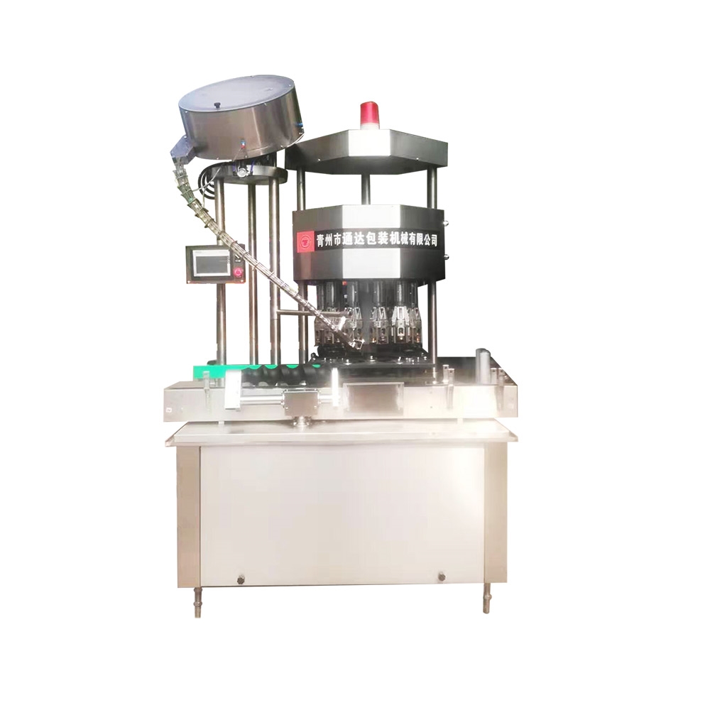 factory aluminum lid capping machine glass bottle sealing machine full automatic ropp capper
