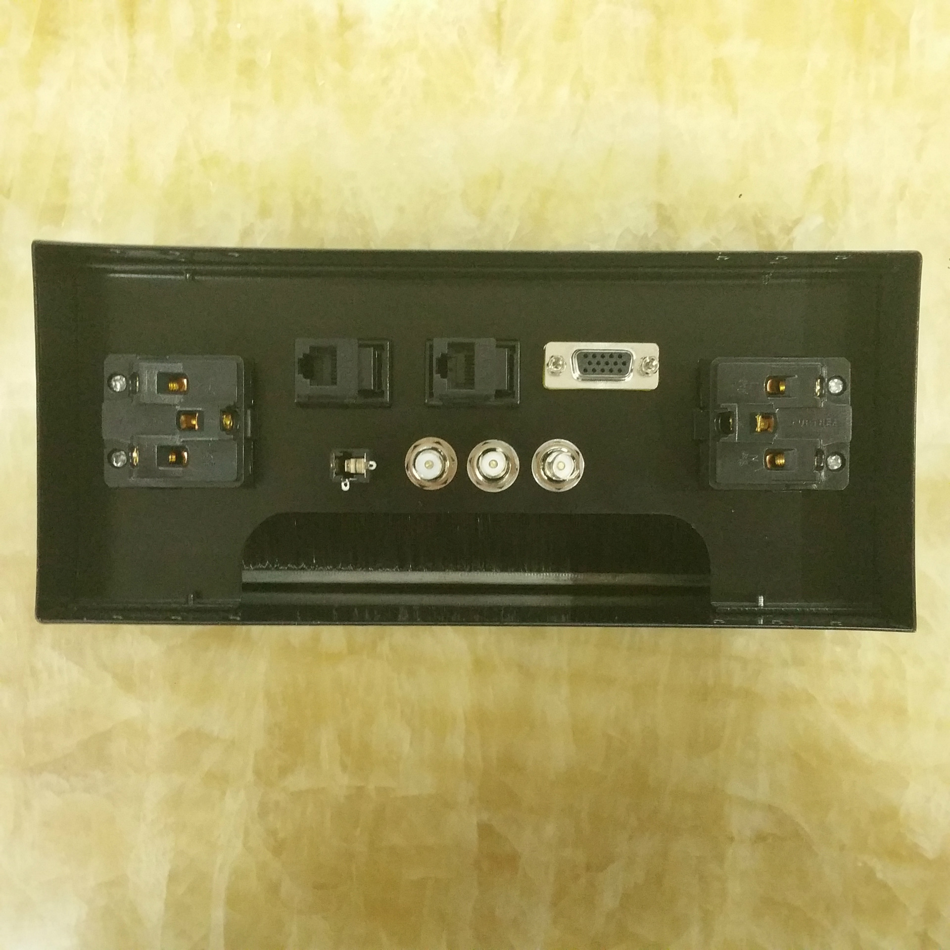 European Markets Conference Table Socket with EU Socket and USB Power Charger
