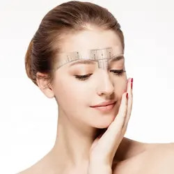 Disposable Eyebrow Microblading Measurement Tool Permanent Makeup Brow Stencil Ruler Sticker Tape