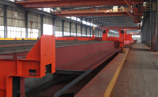 Double Girder Custom Gantry Cranes 100 Tons High Power Continuity Rate
