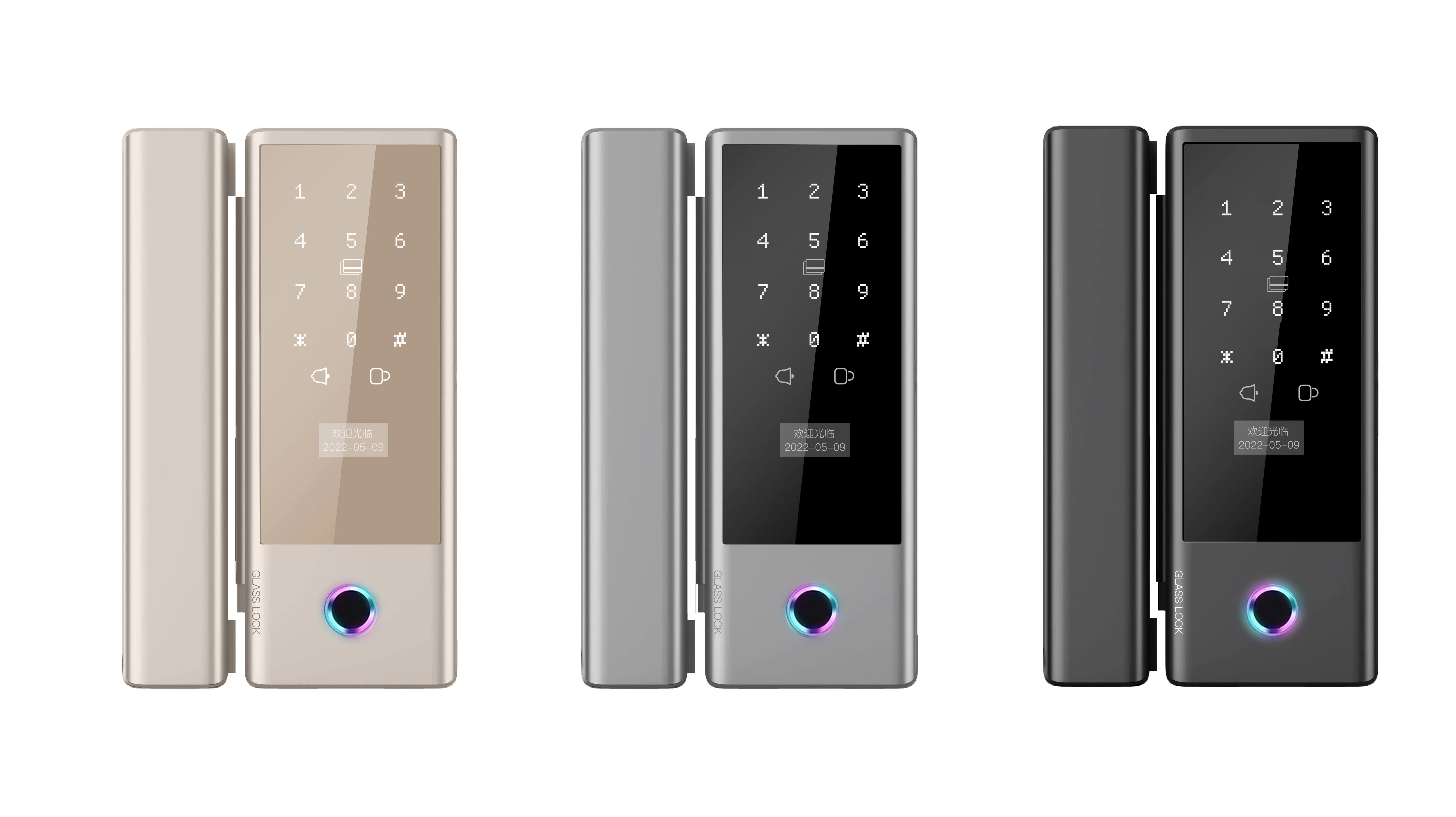 Number Automatically Sliding Glass Door Lock G10S Intelligent Door Lock