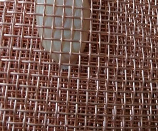 99.99% Knitting Woven Copper Mesh Flexible And Fine Red Wire