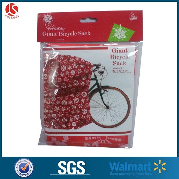 Reusable Plastic Christmas Gift Bags Tear Resistant For Presents Wrapping