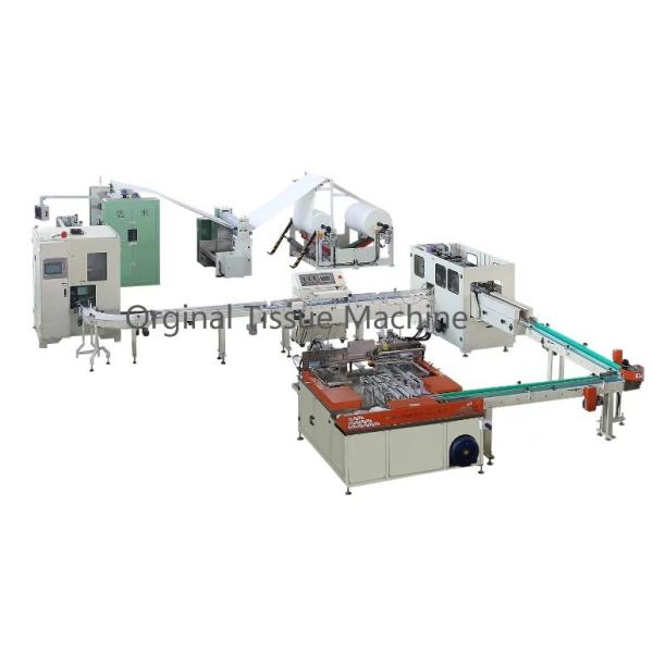 V Folding Facial Tissue Production Line Jumbo Roll GSM 28-32gsm*1ply 0-100m/Min