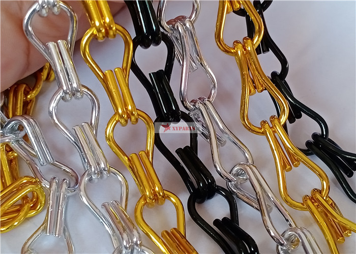Double Hook Aluminum Chain Curtain For Decorative Room Divider