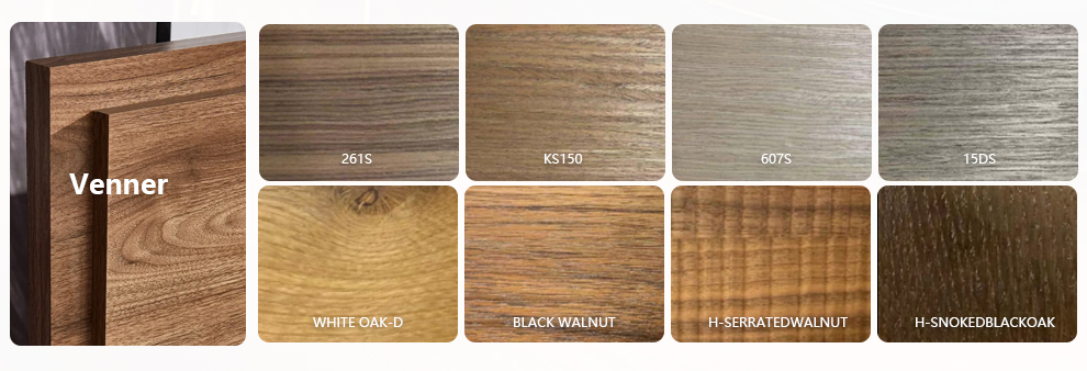 Customized Color LED Cabinet Italian Style Home Kitchen Cabinet with Classical Design