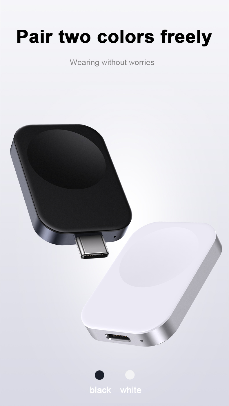 Portable Wireless Charger Type-C Magnetic Charger for Smart Watch Input 5V/1A Output 5V3A /9V2.25A/12V1.67A