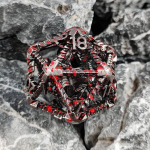 20 Sided Metal Hollow Dice D20 Large-Scale DND Polyhedral RPG Dungeons And