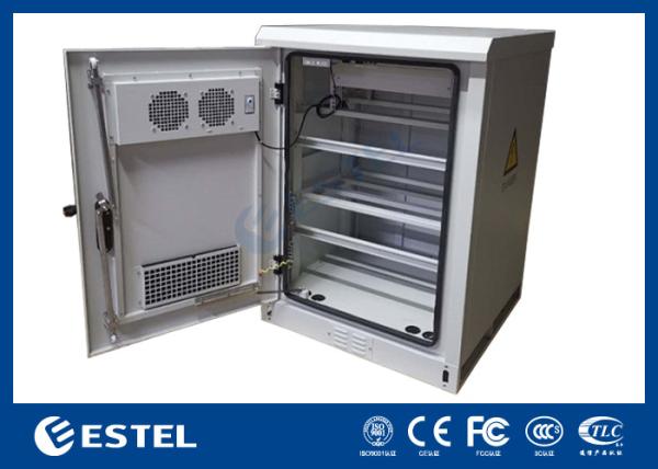 Floor Standing Cabinets With Fan For Ventilation , Telecom Battery Cabinet OEM