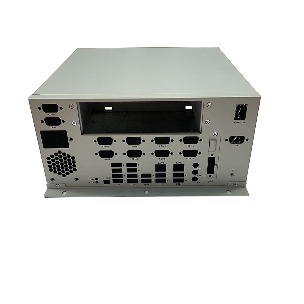 Industrial IPC Chassis Hardware Welded Aluminum Metal Shell Enclosure Chassis Cabinet 1U PC Case Project