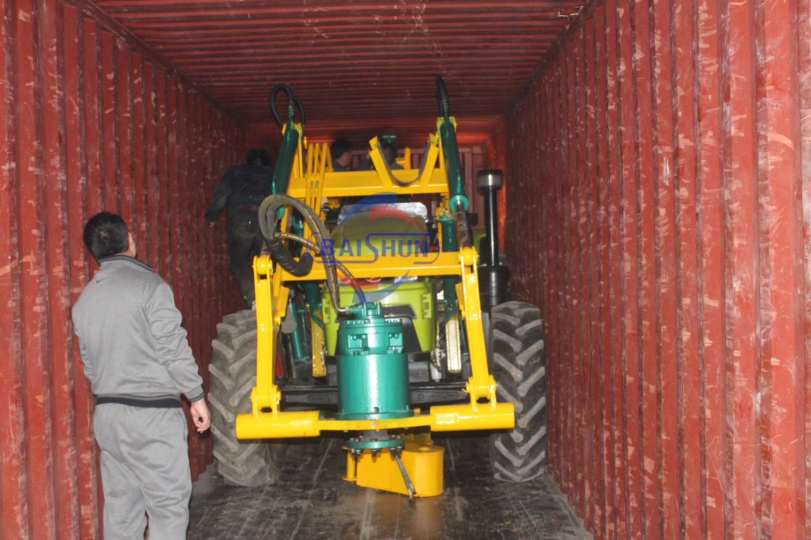 Tractor Crane Pole Erection Machine For Power Transmission 100-2000MM