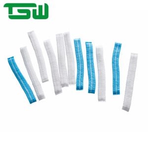 China Dustproof SPP Disposable Mob Cap With Double Elastic on sale