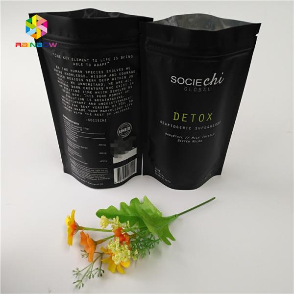 Laminated Mylar Snack Bag Packaging , Aluminum Foil Zipper Bag For Beef Powder