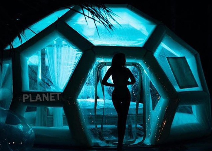 5M clear bubble house inflatable Jungle Lodge Ubud igloo bubble lodge PVC Camping hotel tent Inflatable Bubble tent