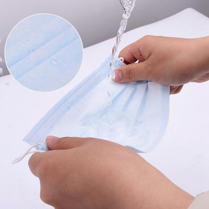 Meltblown Fabric Three Layer Sterile Disposable Mask Personal Care Customized