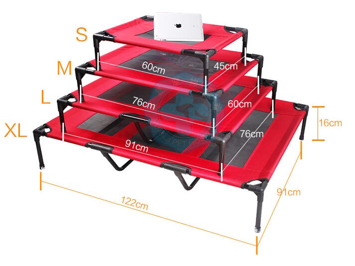 elevated dog bed