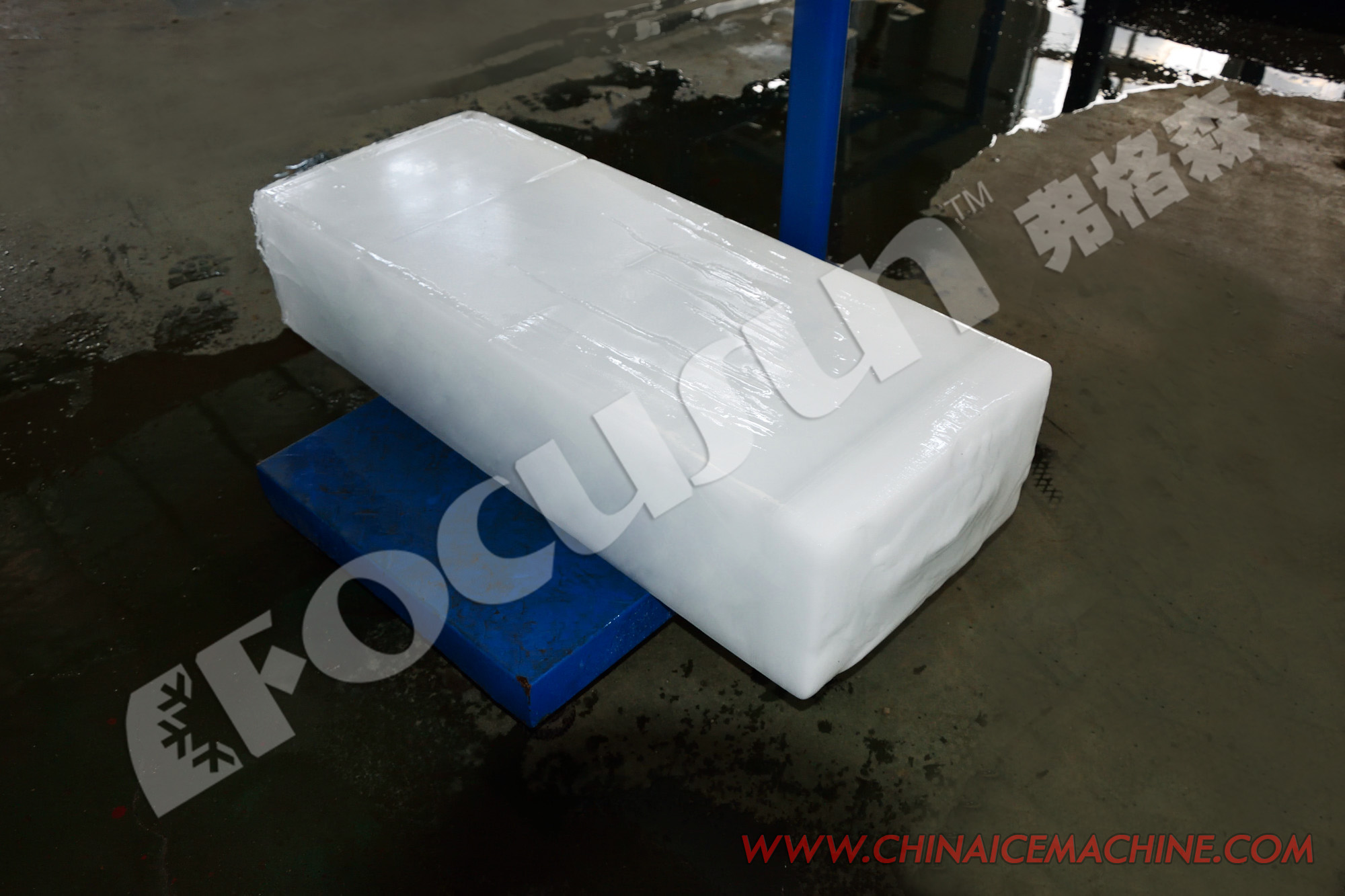 15T/24H Ice Making Machine for Seafood and Fish Preservation Dry Bulb Temperature 35C