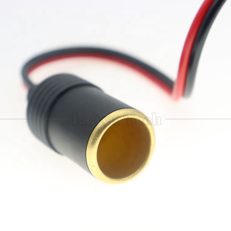12V 24V 20A Pure Cooper DC Car Cigarette Lighter Female Socket Plug Power Adapter Extension Cable
