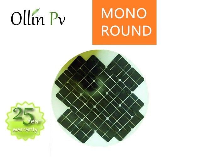 Street Light Charger Round Solar Panel , Solar PV Cell High Flame Resistant TPT