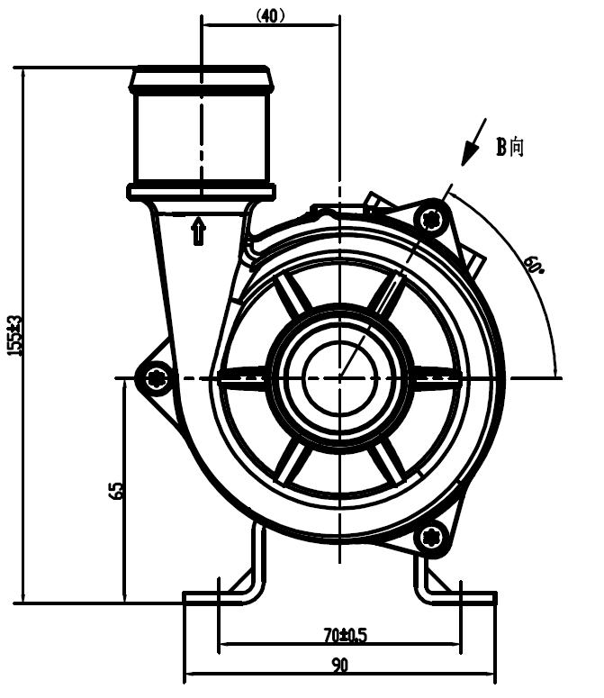 OWP-BL43-408T BLDC Water Pump With PWM Speed Regulation & Fault Feedback For Industrial Cooling Use Compressor Cooling