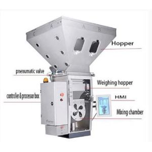 Granular Raw Material Feeder Gravimetric Mixer In Extursion