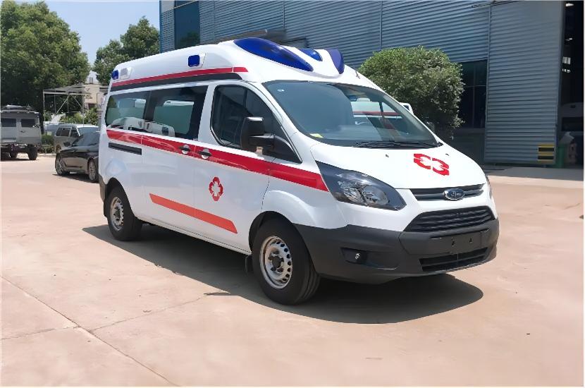3m Length High Roof Ambulance 4*2 Emergency Medical Ambulance