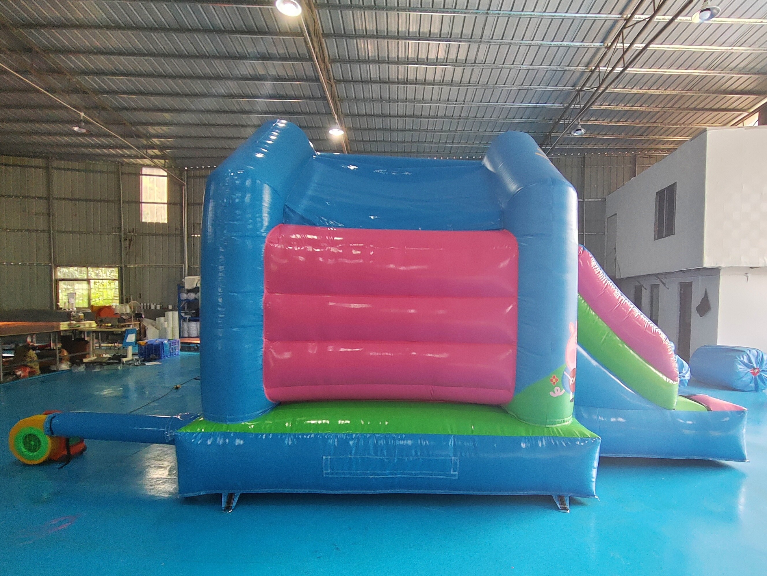 Commercial Outdoor Bouncer Infant Games Peppa Pig Cartoon Inflatable Bounce House With Slide Inflatable Combo For Kids