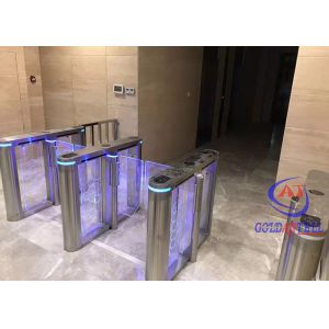  Gym Emergency Exit Swing Barrier Gate With Fingerprint Recognition Manufactures