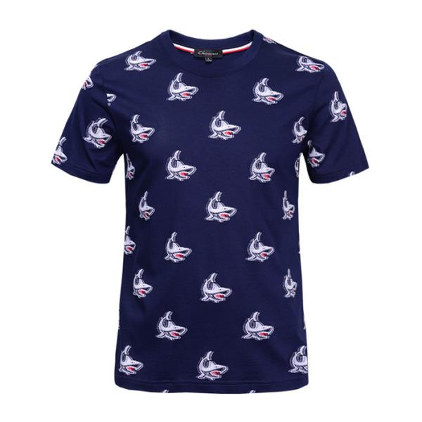 Digital Printing Mens Designer T Shirts Viscose / Cotton Material Embroidered
