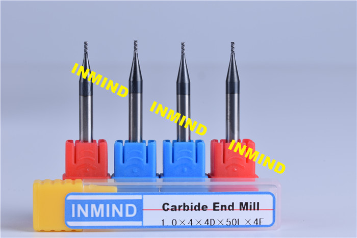 SGS Mico Two Flute Milling Machine Bits End Mill With TiSiN / NANO Coating